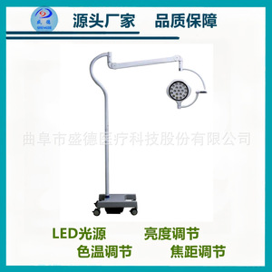 Lampe chirurgicale dentaire LED Shengde 300 Slim, modèle vertical, portable, à tête unique, source de lumière sans ombre - Product Image 2