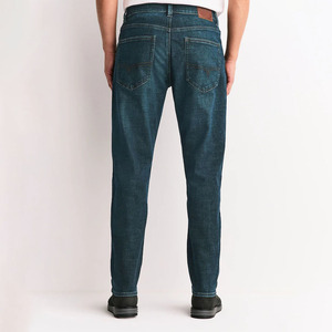 Fabricant OEM – Jean tissé uni pour homme, coupe droite, tissu doux, taille mi-haute, décontracté, pour usage quotidien, haute qualité - Product Image 6
