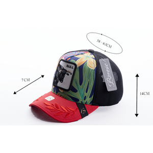 Cappello Trucker Bonnie a 6 Pannelli in Rete Traspirante Unisex Stile Street Primavera Estate per Adulti con Ricamo sul Pannello Frontale - Product Image 1