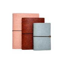 Agenda en cuir PU A5 personnalisé avec logo, carnet de voyage, carnet de notes, classeur à 6 anneaux, planificateur pour cadeau