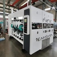 Máquina Ranuradora Eléctrica Automática de Alta Velocidad para Cartón Corrugado e Impresión Flexográfica, para Cajas de Cartón Grandes y Pequeñas