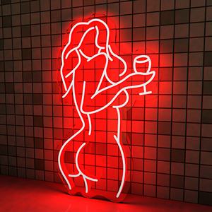 Letreiro de <span class=keywords><strong>Neon</strong></span> LED Personalizado Sexy Lady Beer Bar para Decoração de Empresas e Parques - 3D - Product Image 1