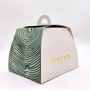 Logotipo personalizado impreso plegable <span class=keywords><strong>de</strong></span> lujo <span class=keywords><strong>de</strong></span> la boda Mini pequeña galleta Cupcake caja <span class=keywords><strong>de</strong></span> embalaje <span class=keywords><strong>de</strong></span> pan para la comida llevar caja <span class=keywords><strong>de</strong></span> la torta con asa - Product Image 6