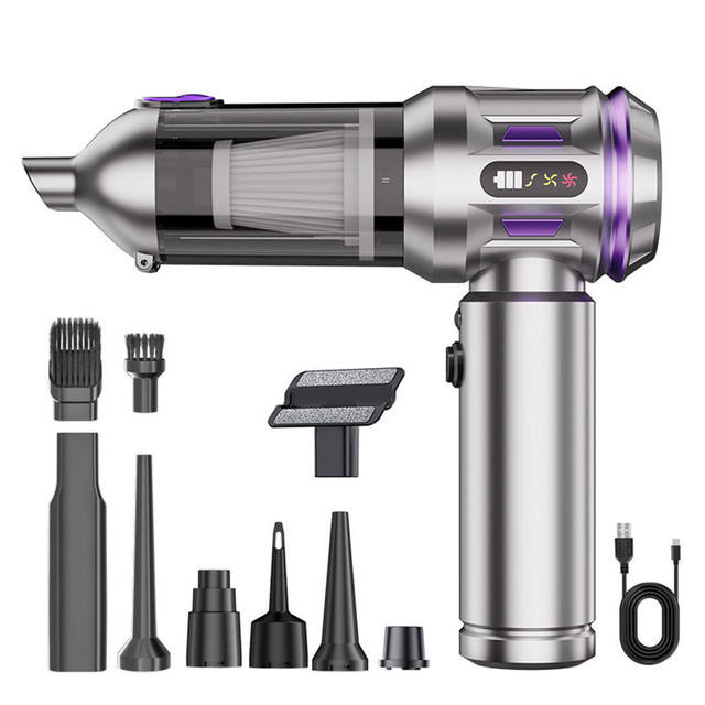 Portable Mini Cordless Vacuum Cleaner for Car Laptop Sewing Machine Keyboard-Battery Powered Wireless Handheld Computer Vacuum