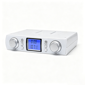 Enceintes stéréo sans fil pour armoire et <span class=keywords><strong>radio</strong></span> FM, avec minuterie d'alarme et écran LCD. <span class=keywords><strong>Radio</strong></span> de <span class=keywords><strong>cuisine</strong></span>. Rendez votre <span class=keywords><strong>cuisine</strong></span> plus élégante. - Product Image 1