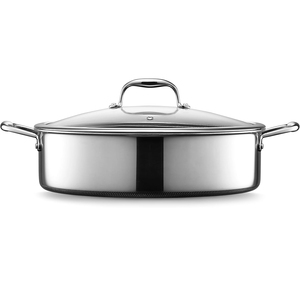 High Quality Ceramic Nonstick 4.5QT Capacity Triply Stainless Steel Frying <b>Pan</b> Saute <b>Pan</b> - Product Image 2