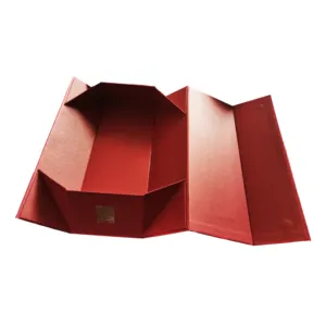 guangdong custom red holographic paper rigid foldable paperboard gift cigarette packaging box