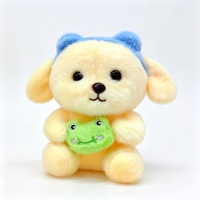 Mainan Anjing Boneka Plush Custom Grosir Ekonomis, Isi Kapas PP, Super Lembut, MOQ Rendah untuk Anak-anak, untuk Penggunaan Sehari-hari