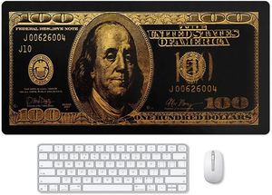 Tapis de souris de jeu XXL personnalisé avec design dollar, antidérapant, résistant à l'eau, en caoutchouc, pour <span class=keywords><strong>clavier</strong></span>, PC, ordinateur portable, bureau - Product Image 2