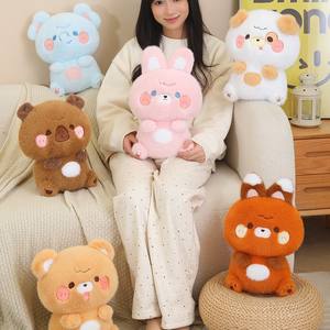 Venta al por mayor pequeño lindo mascota serie oso juguetes de peluche de algodón de alta calidad muñecas de trapo edredón PP relleno de algodón puesto transfronterizo - Product Image 5