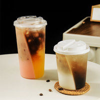 Gobelets jetables en PP à double compartiment OEM ODM - Gobelets épais pour café et jus, parfaits pour les fêtes, le camping et les couples