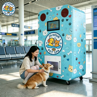 Station de lavage commerciale pour chiens avec fonction SDK, écran tactile en acier inoxydable, nettoyeur d'animaux sans personnel, fonctionnement 24h/24