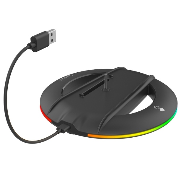 With RGB Light and Non-slip Pad High Quality Vertical Stand for PS5 Slim Digital /Disc Console