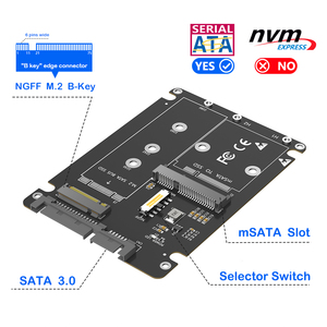 <span class=keywords><strong>2</strong></span>-in-1 <span class=keywords><strong>M</strong></span>.<span class=keywords><strong>2</strong></span> <span class=keywords><strong>SATA</strong></span> SSD để <span class=keywords><strong>SATA</strong></span> 3.0 & mSATA SSD để <span class=keywords><strong>2</strong></span>.5 inch Adapter vỏ NGFF key B & <span class=keywords><strong>M</strong></span> SSD bao vây khung gầ<span class=keywords><strong>m</strong></span> - Product Image 3