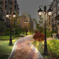 Connecteur de lampadaire de jardin en métal, en aluminium et en acier inoxydable, prix d'usine Flyinglighting