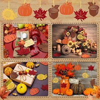 Décorations d'automne en feutre, ornements personnalisés en feutre à suspendre pour Halloween, Thanksgiving, fêtes à thème, intérieur et extérieur