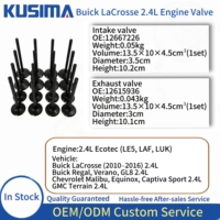 Kit de soupapes de moteur premium, soupapes d'admission et d'échappement, 12615936L pour Buick LaCrosse 2.4L Ecotec LE5 LAF LUK, pièces de réparation Buick Regal