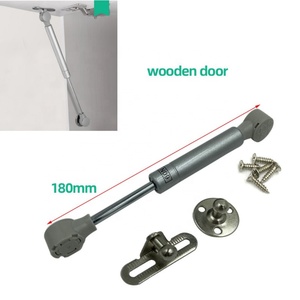 FGA GS002 Amortiguador de Gas Corto de 180mm, Cilindro Hidráulico, Resorte de Gas de 60N, Cierre Suave, Gris/Negro, Electrochapado, para Mueble de Madera - Product Image 5