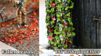Modèle miniature de feuilles d'arbre multicolores, matériel de simulation, accessoires pour diorama, micro-paysage, scène DIY