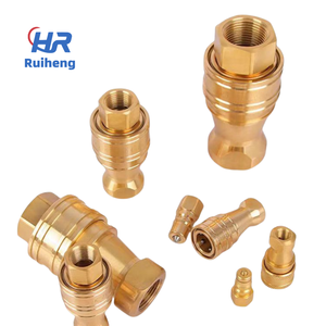 ISO 7241-B RH1008 изысканный и компактный 1/8 дюймовый латунный двухконтактный гидравлический быстрый разъем