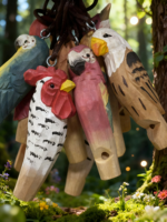 Sifflet jouet en bois écologique fait main, personnalisable, cadeau souvenir