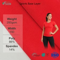 Tissu en polyester et élasthanne, haute élasticité, jersey tricoté extensible, tissu extensible respirant pour vêtements de sport et vêtements de sport actifs