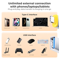 Adaptateur USB-C mâle vers USB-A 3.0 femelle en alliage d'aluminium personnalisé, transmission de données OTG, sortie DC 3A pour clé USB