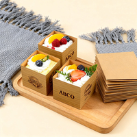 Boîtes à gâteaux et pâtisseries personnalisables en papier kraft avec pelliculage mat, doublure en éponge et revêtement PET UV - Échantillon gratuit disponible