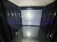 Conteneur de stockage portable, boîte à plat, démontable, 10 pieds, toit isolé, anti-condensation, pulvérisation personnalisée