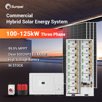 Système de stockage d'énergie tout-en-un Deye 125 kW 120 kW 100 kW, système solaire hors réseau complet Deye