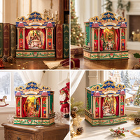 CuteBee DIY Mechanical the Nutcracker's Dreamscape Adventure Wooden Book Nook Kit Miniature House Bookshelf Insert 3D Puzzle
