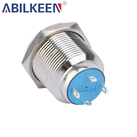 Ventes Flash : Interrupteur à Bouton Poussoir Verrouillable Éclairé de 19 mm en Aluminium, Étanche IP65, pour Système de Contrôle Électrique