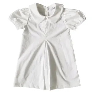 New Arrival Summer Short Sleeve Ruffle Kid Bamboo Newborn Baby Girl Dresses Baby Dresses Girl