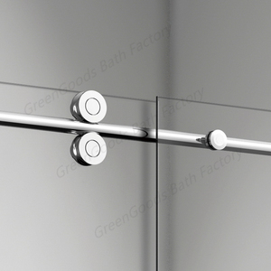 Boîtier Pods 1/2 en verre givré, design de luxe luxe <span class=keywords><strong>pour</strong></span> salle de bains, <span class=keywords><strong>camping</strong></span>-<span class=keywords><strong>car</strong></span>, porte de <span class=keywords><strong>douche</strong></span>, <span class=keywords><strong>cabine</strong></span> de Stand - Product Image 3