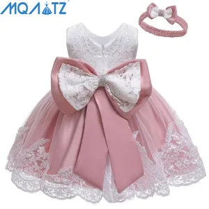 Mqatz Bán Buôn Một Năm Bé Bên Dresses Cô Gái Bé Cô Gái Công Chúa Ăn Mặc Trẻ Em Sơ Sinh Ưa Thích Nhà Thờ Frocks L1911xz