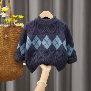 <span class=keywords><strong>Pull</strong></span>-over pour garçon, nouvelle version coréenne 2026, élégant, automne-hiver, chaud, couche de base, grande taille pour garçons - Product Image 2