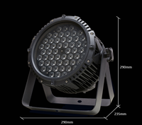 Projecteur PAR LED étanche en aluminium 54x3 RGB 3-en-1 pour éclairage de scène extérieur, 54 LED, 54 pièces