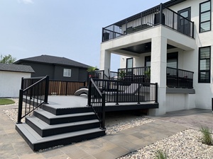 Thiết Kế Hiện Đại Ngoài Trời Nhôm Sàn Lan Can Hệ Thống Không Thấm Nước Ban Công & Cầu Thang Lan Can Cho Nhà Sàn Lan Can Làm Bằng Nhôm - Product Image 2