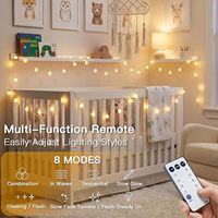 Guirlande lumineuse connectable Suddus 43FT, LED en plastique IP44, avec télécommande, blanc chaud