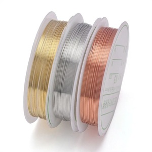 Kawat Tembaga Berbagai Ukuran dan Warna untuk Pembuatan Perhiasan, Kawat untuk Manik-manik Kaca, untuk Pembuatan Gelang, Kerajinan DIY, Grosir - Product Image 2