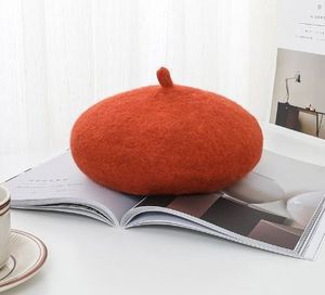 Boina de Color Sólido de Alta Calidad al por Mayor, Estilo Coreano Vintage, para Otoño e Invierno, Casual, Tipo Artista - Product Image 6