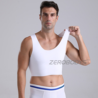 ZEROBODYS 102 Faja pour Homme – Cache-Gynécomastie, Débardeur de Compression, Soutien-Gorge Amincissant