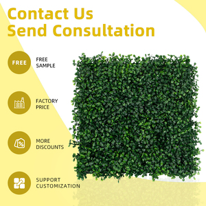 P4, товары с УФ-защитой, зеленые искусственные растения, искусственная трава, настенные панели для внутреннего наружного декора стен - Product Image 3