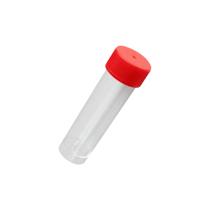 Gobelet de collecte d'urine en plastique PP stérile 30ml 40ml 60ml 120ml avec bouchon rouge bleu pour usage médical - Product Image 5