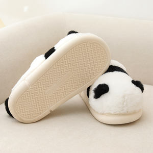 부드러운 단독 실내 슬리퍼 실내 슬리퍼 따뜻한 플러시 팬더 슬리퍼 - Product Image 4