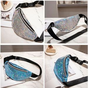 Sac banane holographique à paillettes pour femme, sac de poitrine laser, sac ceinture, nouveauté 2018 - Product Image 3