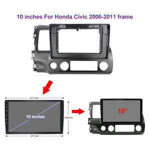 Double Din Radio Head Unit Android 9.1 Autoradio Stéréo Pour Honda Civic 2006 2007 2008 2009 2010 2011