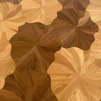 Parquet en bois d'ingénierie chêne naturel 15 mm pour intérieur, revêtement de sol fantaisie Lotus, dalles de bois dur, placages, pose facile à clipser pour salon