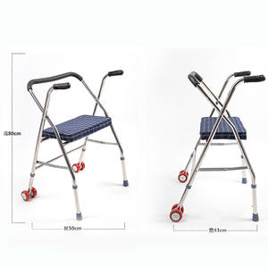 Lightweight foldable convenient rollator for elder with 6 wheels - Product Image 5