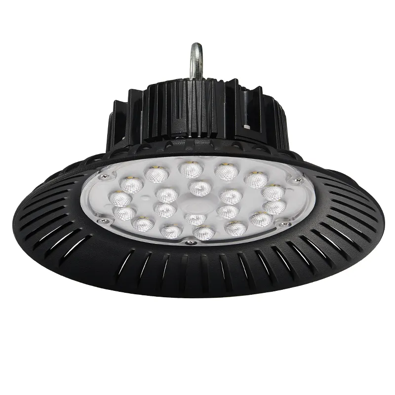 Ethiopia big warehouse pendant lamp ufo 130lm/w industrial high quality 100w 150w 200w led hibay light